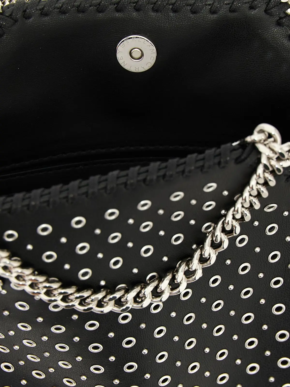 Міні-сумка Stella Mccartney Tiny Falabella Чорна 4 'Tiny Falabella' handbag 100% polyester STELLA MCCARTNEY Black