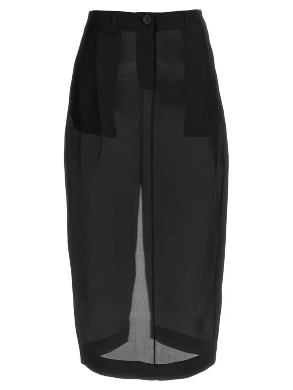 'Lucian' skirt KHAITE Black