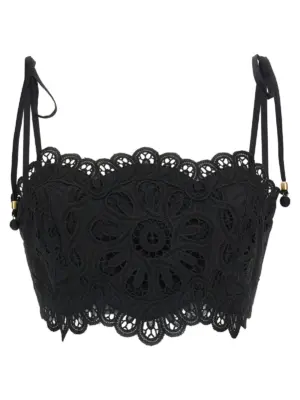 'Rhiannon' top ZIMMERMANN Black