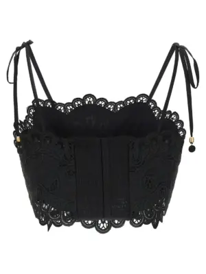 'Rhiannon' top 4245TSS251BLK ZIMMERMANN Black
