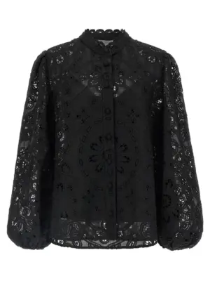 'Rhiannon' shirt ZIMMERMANN Black