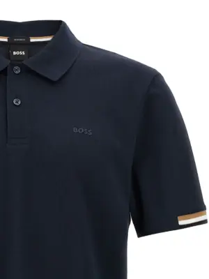 'Parlay 147' polo shirt Man HUGO BOSS Blue
