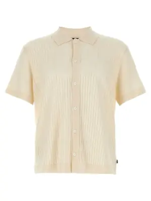 Knitted shirt HUGO BOSS White