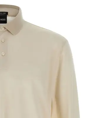 'H-Pado 110' polo shirt Man HUGO BOSS Beige