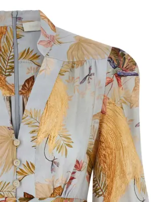 'Acension Plunge' dress Woman ZIMMERMANN Light Blue