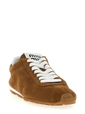 'Plume' sneakers 5E114EF005054F0401 MIU MIU Brown