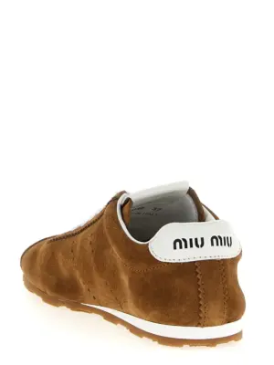 'Plume' sneakers Woman MIU MIU Brown