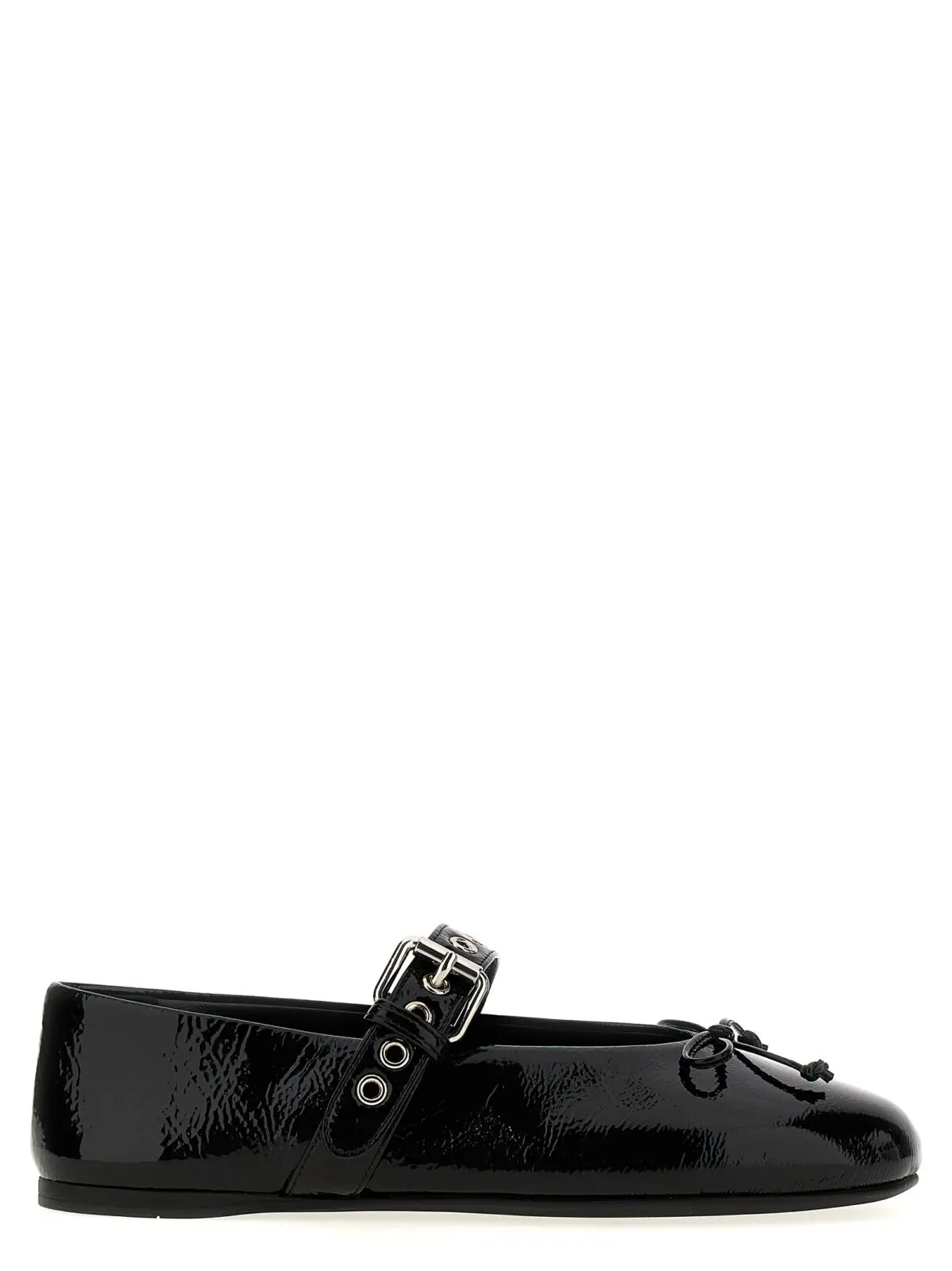 Балетки Miu Miu Buckle and bow Чорні 1 Buckle and bow ballet flats MIU MIU Black