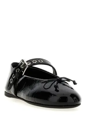 Buckle and bow ballet flats 5F210EF005H27F0002 MIU MIU Black