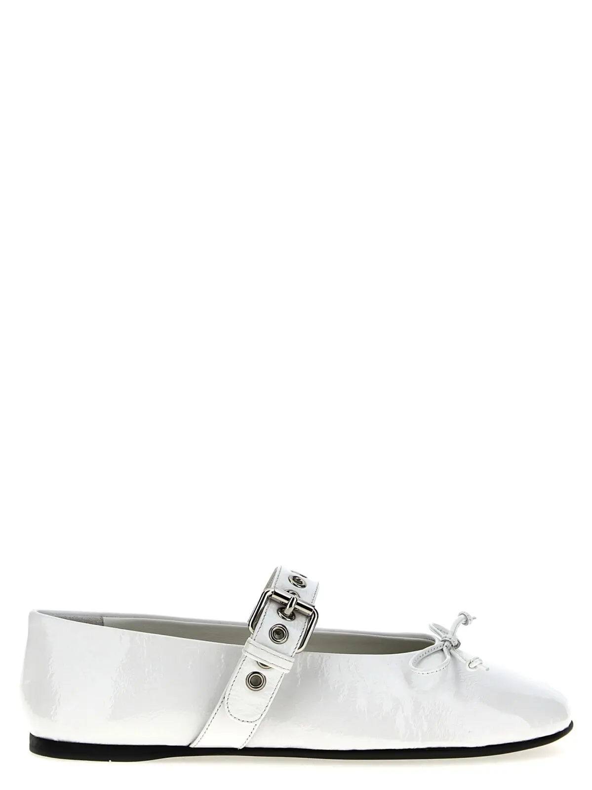 Балетки з пряжкою Buckle and bow Miu Miu Білі 1 Buckle and bow ballet flats MIU MIU White