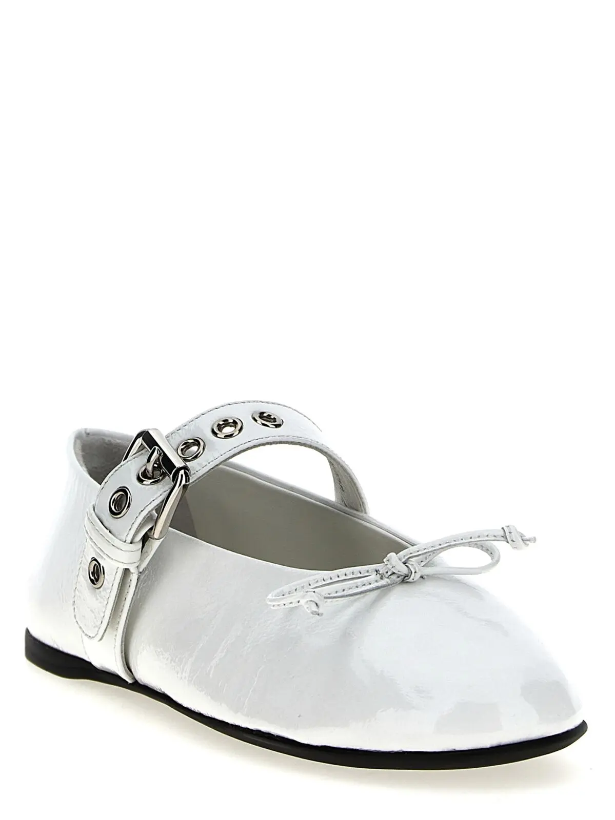 Балетки з пряжкою Buckle and bow Miu Miu Білі 2 Buckle and bow ballet flats 5F210EF005H27F0009 MIU MIU White