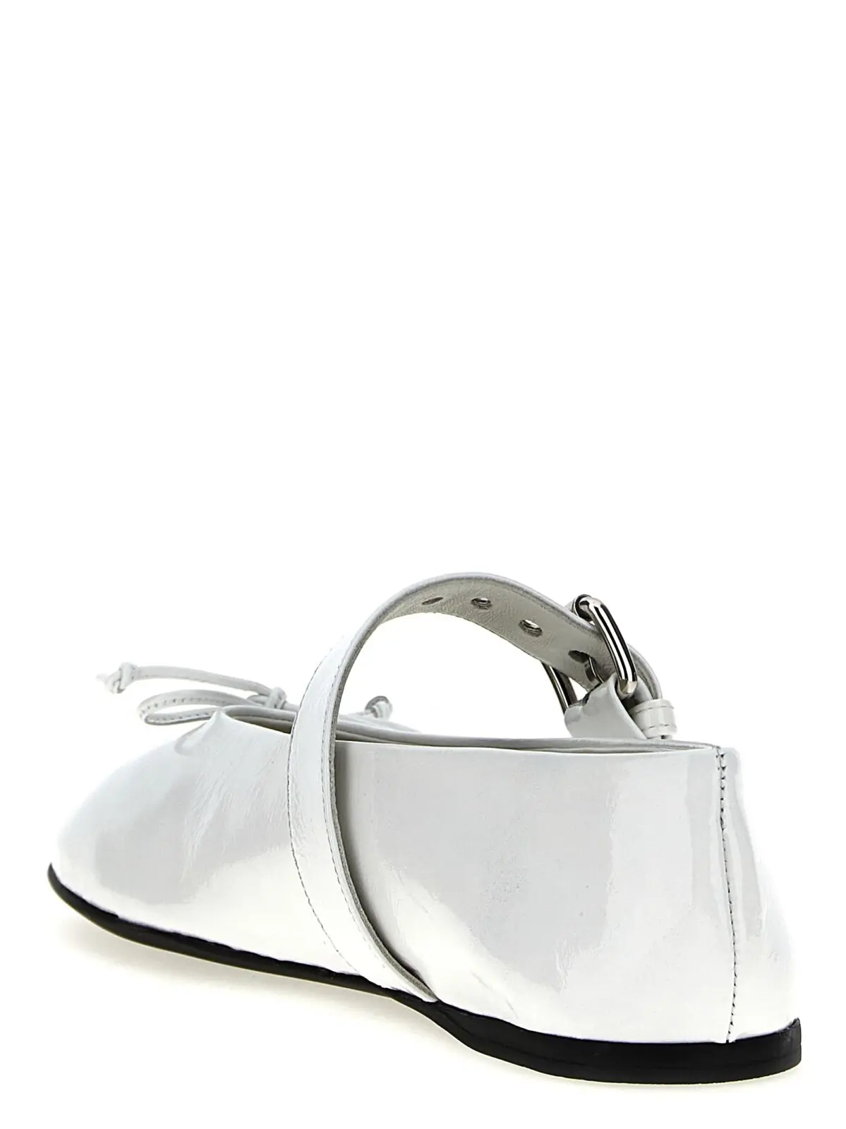 Балетки з пряжкою Buckle and bow Miu Miu Білі 3 Buckle and bow ballet flats Woman MIU MIU White