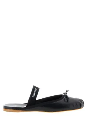 Sabot ballet flats MIU MIU Black