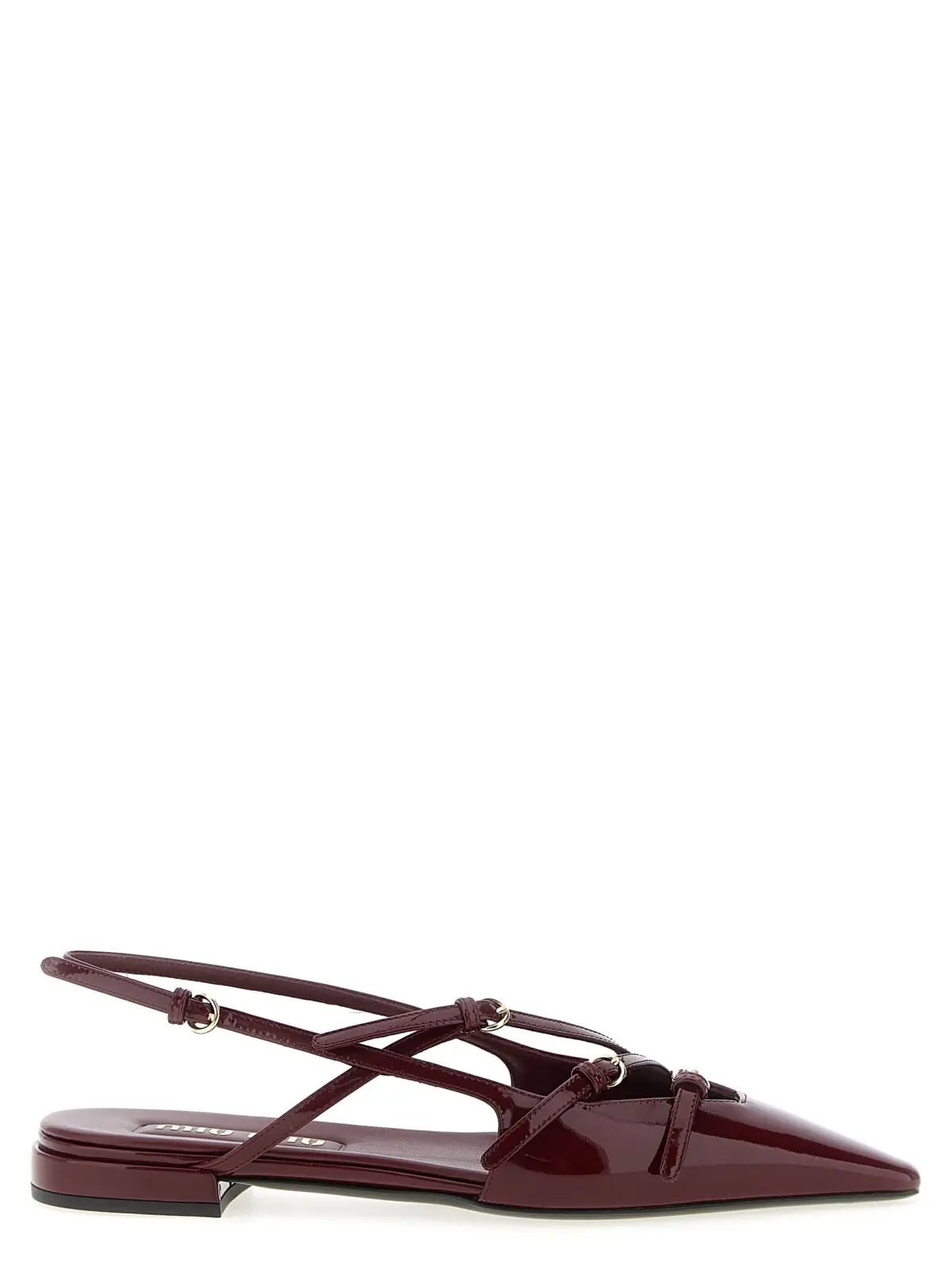 Босоніжки Miu Miu Slingback straps Бордові 1 Slingback straps MIU MIU Bordeaux