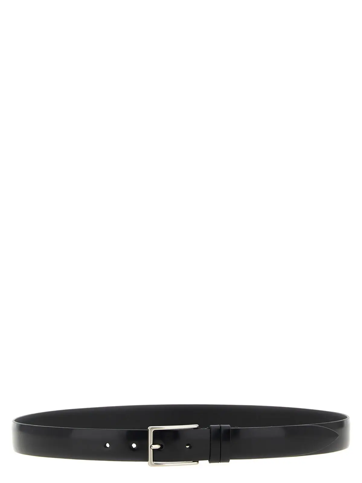 Ремінь Zerbini Claudio зі шкіри Чорний 1 Leather belt ZERBINI CLAUDIO Black