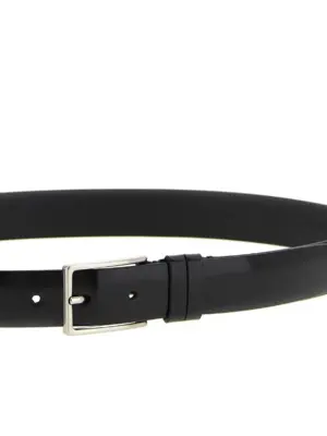 Leather belt Man ZERBINI CLAUDIO Black