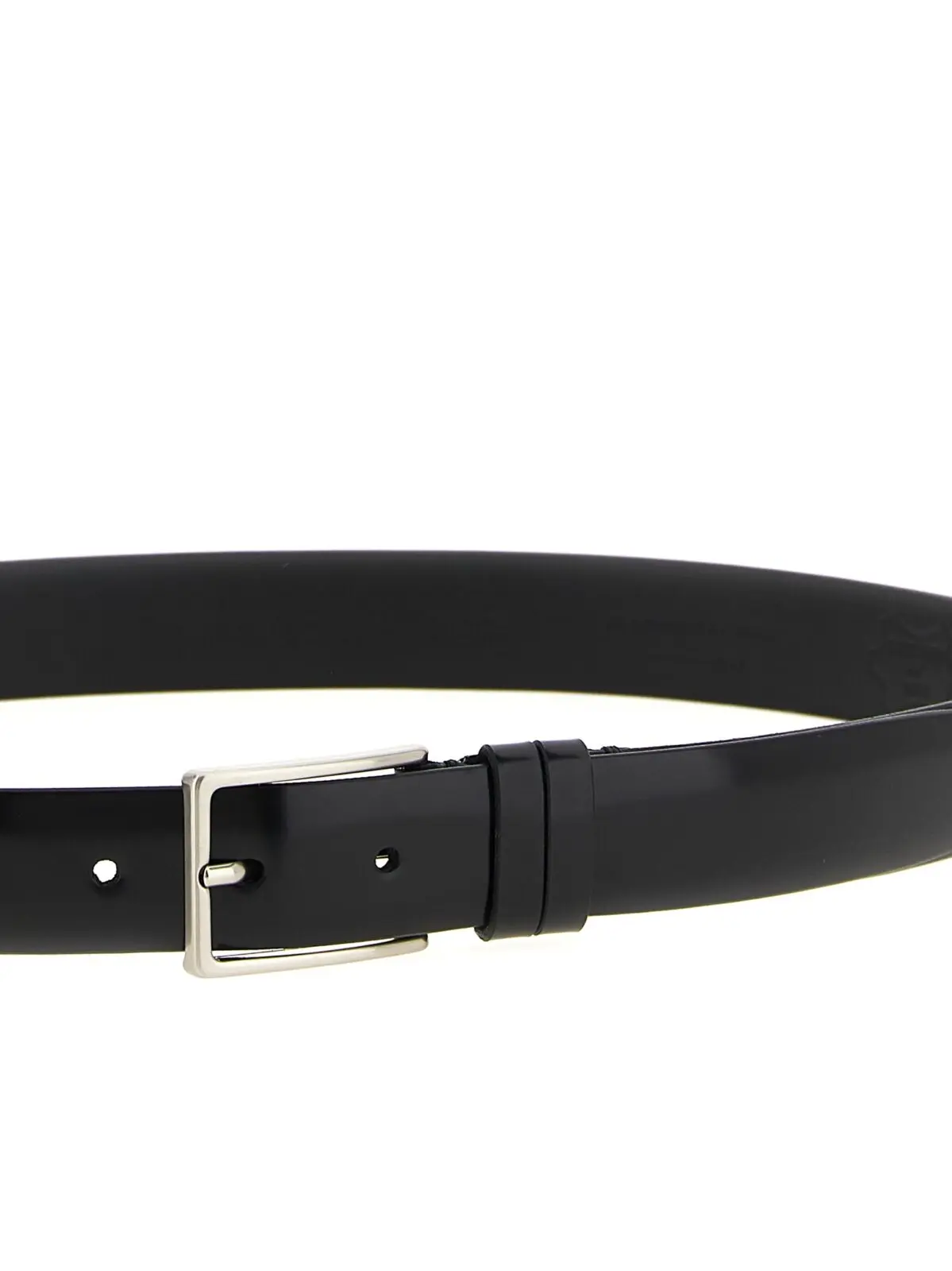 Ремінь Zerbini Claudio зі шкіри Чорний 3 Leather belt Man ZERBINI CLAUDIO Black