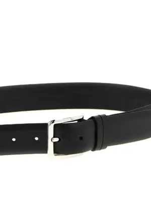 Leather belt Man ZERBINI CLAUDIO Black