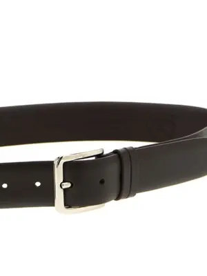 Leather belt Man ZERBINI CLAUDIO Brown