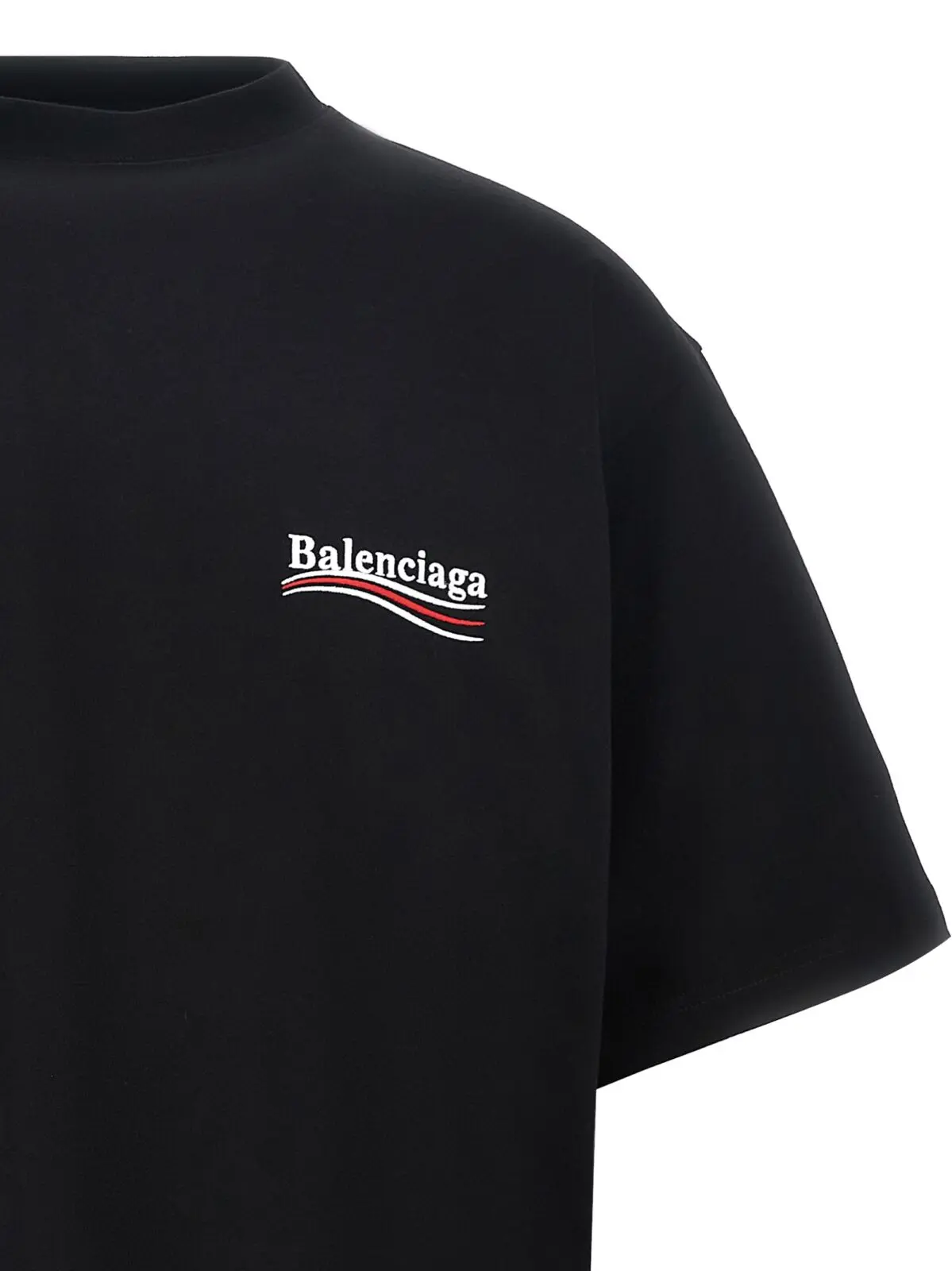Футболка Balenciaga Political Campaign Чорно-біла 3 'Political Campaign' T-shirt Man BALENCIAGA White/Black