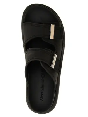 'Rubber' sandals 100% rubber MCQUEEN Black