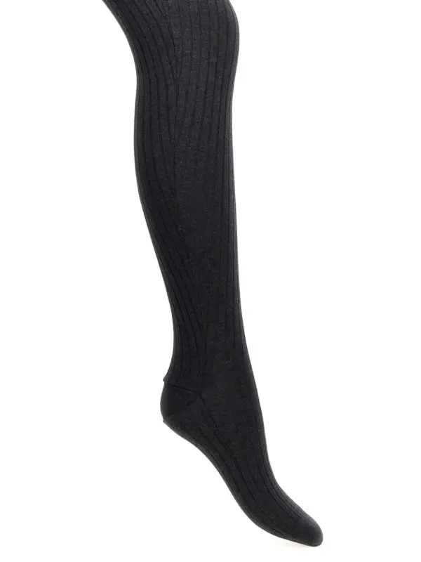 Ribbed tights PRADA Gray