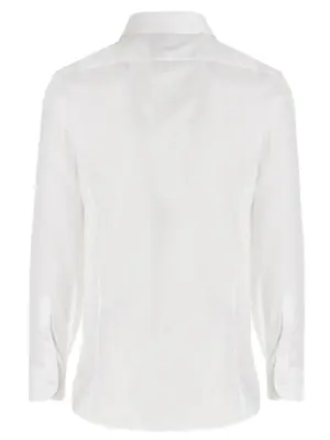 Embroidered logo shirt 699554ZAJOM9000 GUCCI White