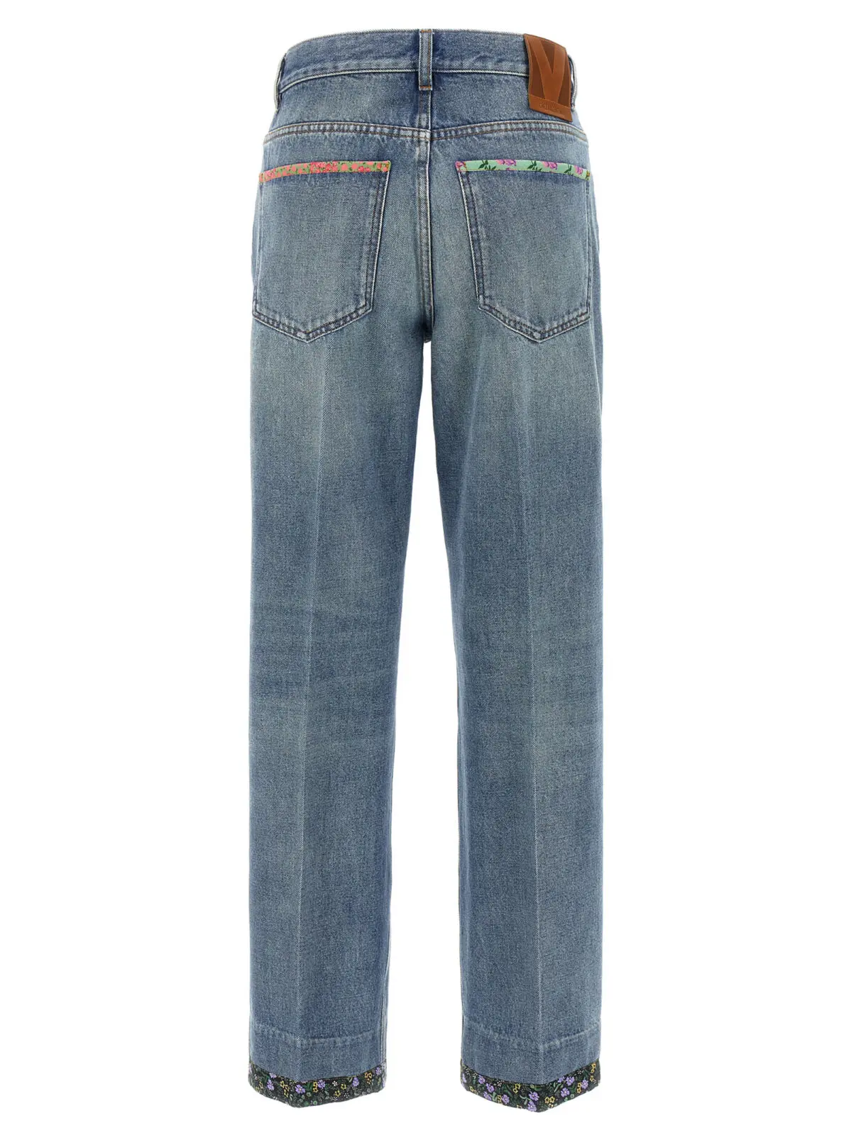 Джинси Valentino Garavani floral Сині 2 Valentino Garavani floral jeans 6B0DD19X94V558 VALENTINO GARAVANI Blue