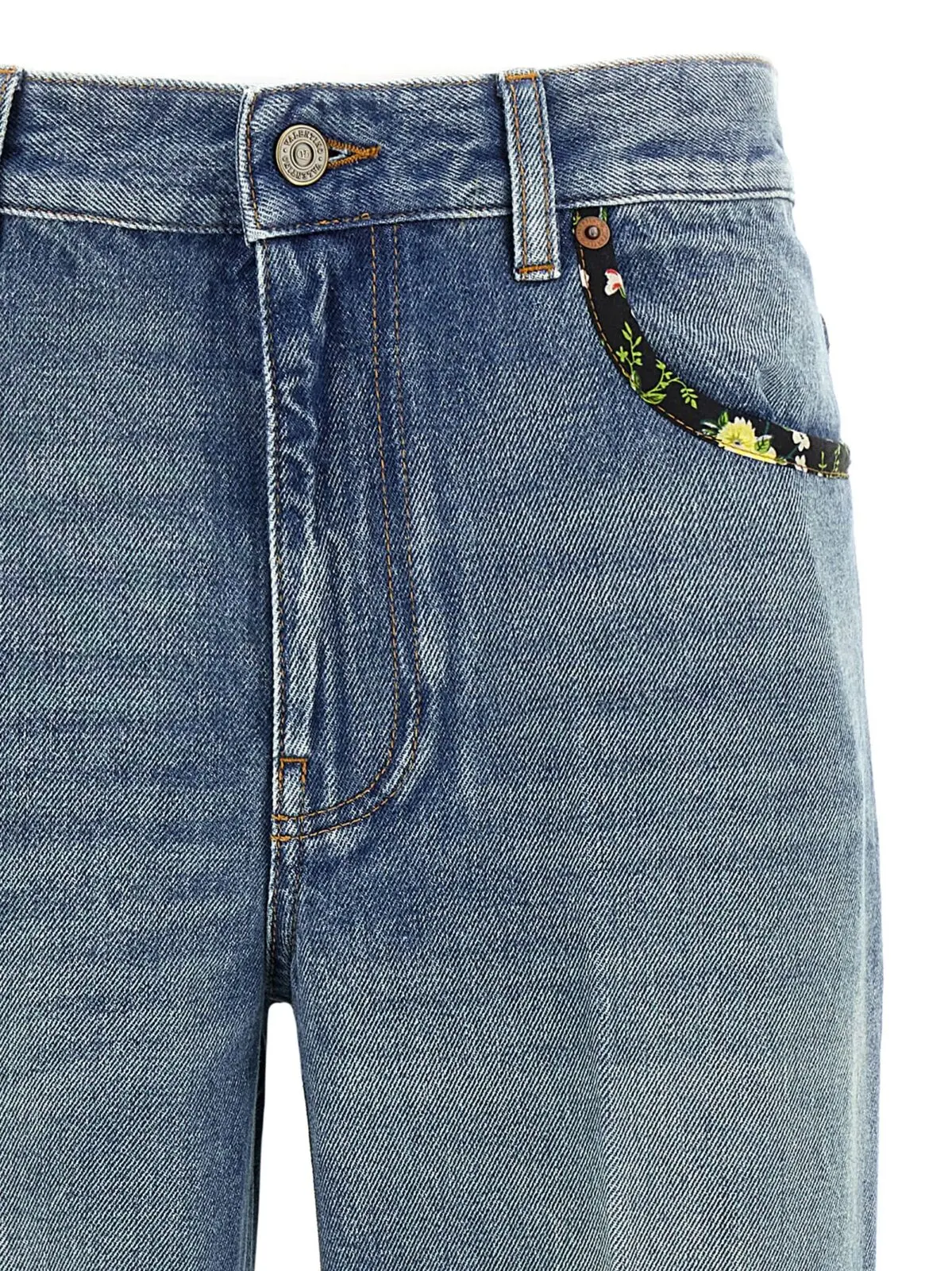 Джинси Valentino Garavani floral Сині 3 Valentino Garavani floral jeans Woman VALENTINO GARAVANI Blue