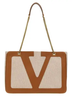 Valentino Garavani 'Viva Superstar' midi shopping bag VALENTINO GARAVANI Beige