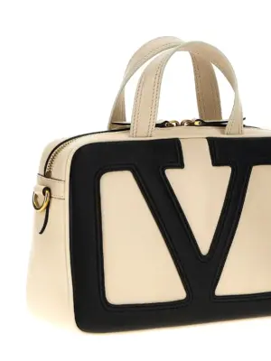 Valentino Garavani 'Viva Superstar' handbag 100% lamb leather (Ovis aries) VALENTINO GARAVANI White/Black