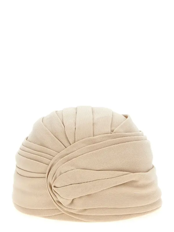 Valentino Garavani wool rigid turban VALENTINO GARAVANI Beige