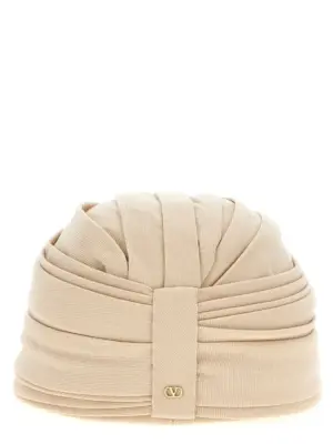 Valentino Garavani wool rigid turban Woman VALENTINO GARAVANI Beige