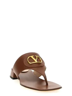 Valentino Garavani VLogo Signature Sandals 6W0S0LA9DSHN58 VALENTINO GARAVANI Brown