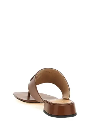 Valentino Garavani VLogo Signature Sandals Woman VALENTINO GARAVANI Brown
