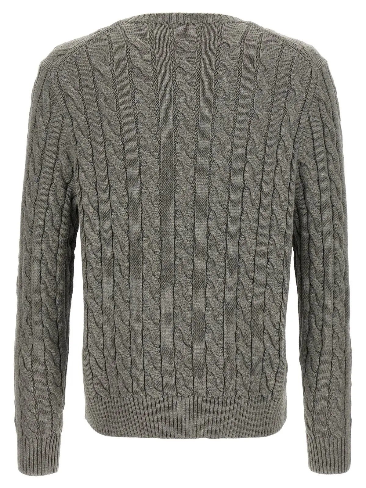 Светр Polo Ralph Lauren з бавовни у плетінні Сірий 2 Cotton braided sweater 710775885013 POLO RALPH LAUREN Gray