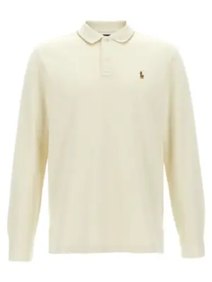 Fleece cotton polo shirt POLO RALPH LAUREN Beige