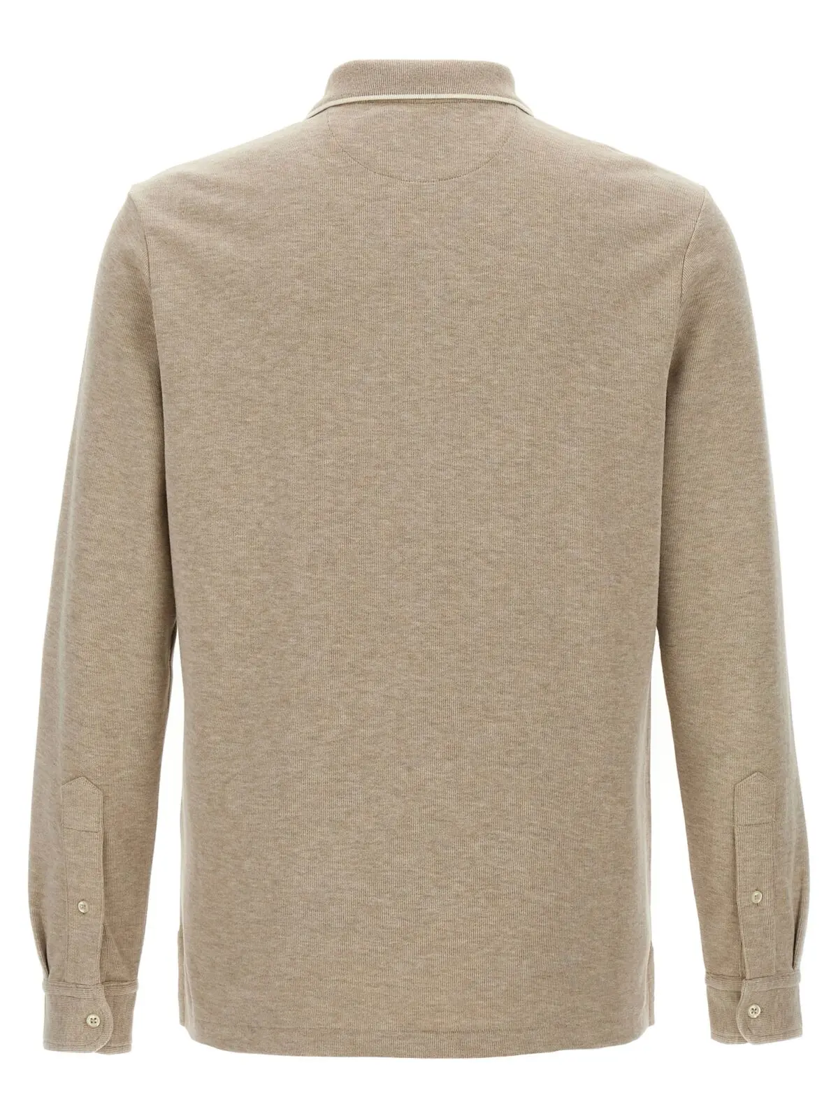 Поло Polo Ralph Lauren з бавовни фліс Бежеве 2 Fleece cotton polo shirt 710970681002 POLO RALPH LAUREN Beige