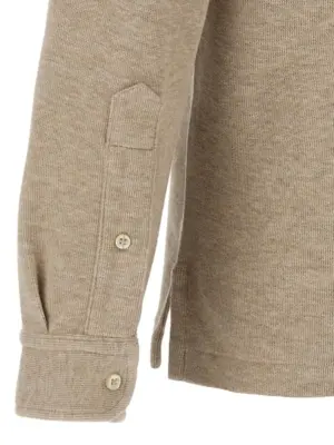 Fleece cotton polo shirt 100% cotton POLO RALPH LAUREN Beige