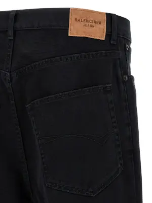 'Baggy' jeans 100% cotton BALENCIAGA Black