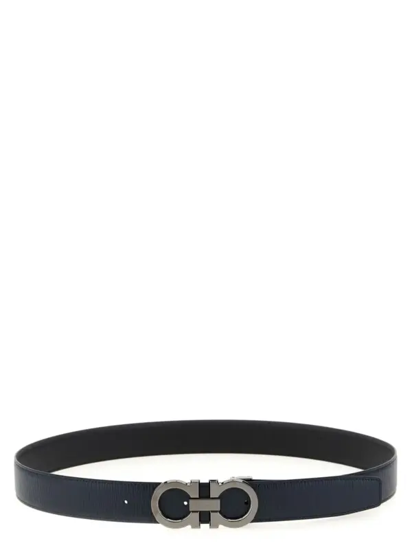 'Gancini' reversible belt FERRAGAMO Multicolor