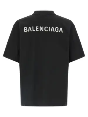 'New Balenciaga Back' T-shirt 764235TPVK11569 BALENCIAGA White/Black