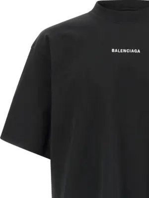 'New Balenciaga Back' T-shirt Man BALENCIAGA White/Black