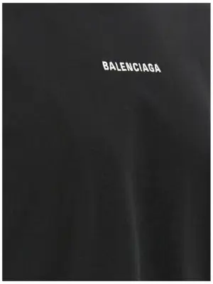'New Balenciaga Back' T-shirt 100% cotton BALENCIAGA White/Black