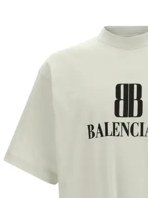 'Nano BB' T-shirt Man BALENCIAGA Beige