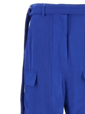 Cargo pants Woman FERRAGAMO Blue