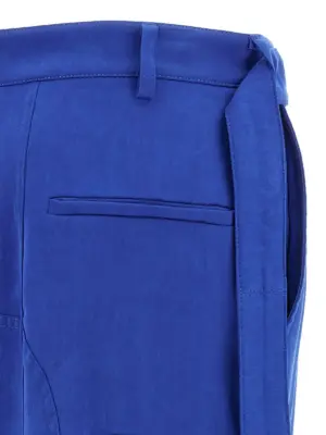 Cargo pants 100% lyocell FERRAGAMO Blue