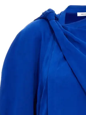 Asymmetric shirt Woman FERRAGAMO Blue