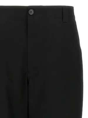 Nastro Web twill pants Man GUCCI Black