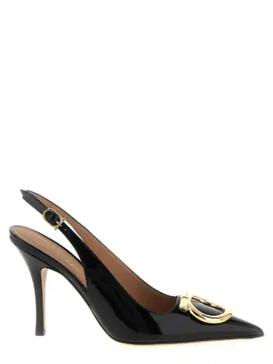 'Sara' slingback FERRAGAMO Black